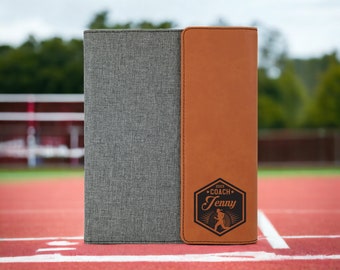 Track Coach Portfolio Personalized Coach Gift Track and Field Coach Gift Running Coach Cross Country Coach Gift Custom Coach Thank You Gifts