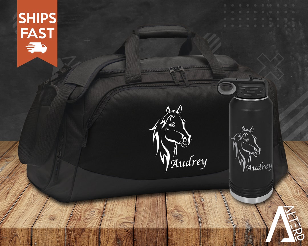Equestrian Horse Duffel Bag Personalized With Name Gifts for Etsy