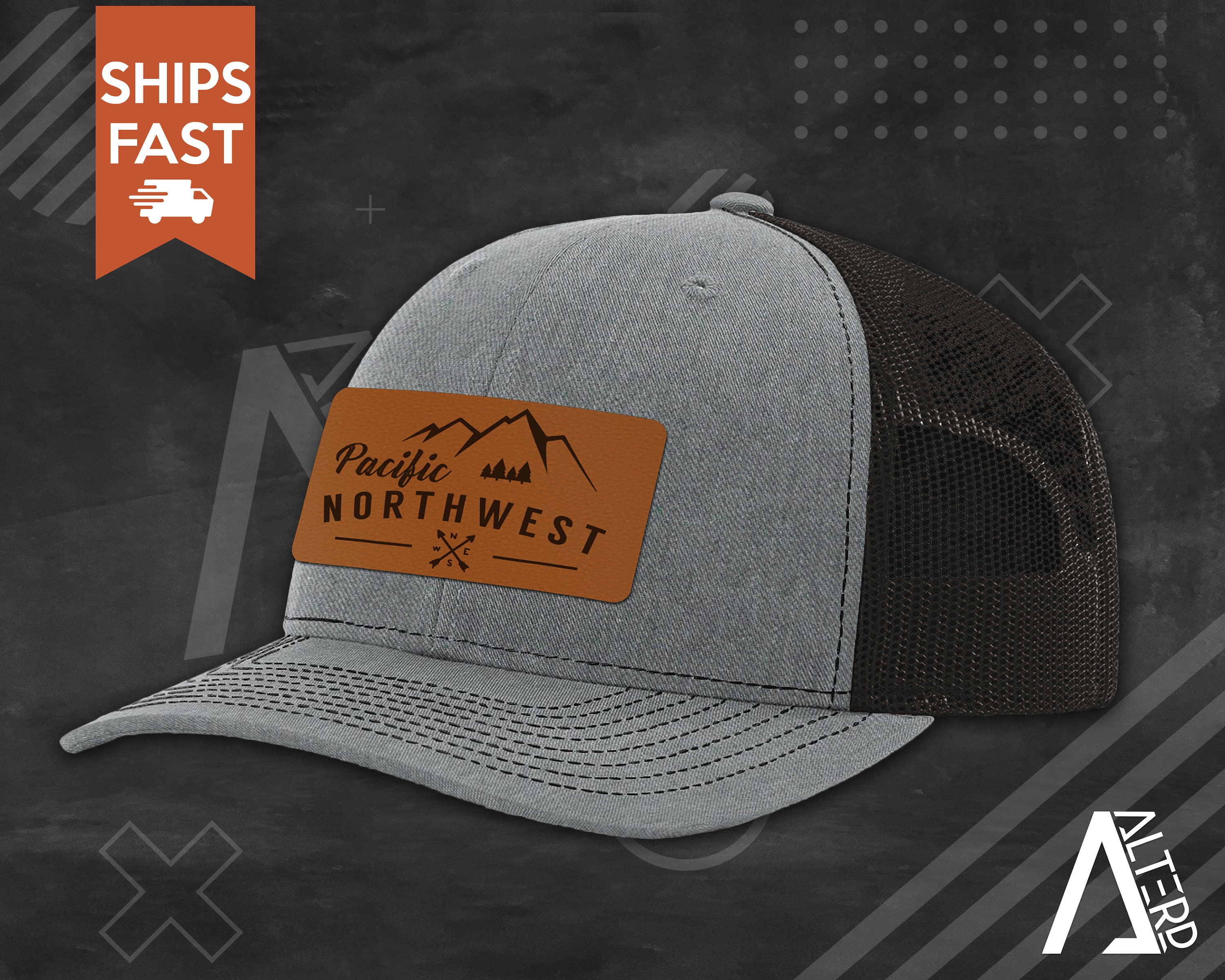 Pacific Northwest Leather Patch Hat 