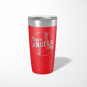Baseball coach gift, Softball Coach Gift, Tumbler, Baseball, Softball coach, Personalized glass, Baseball gift, Coach gift, Softball gift
