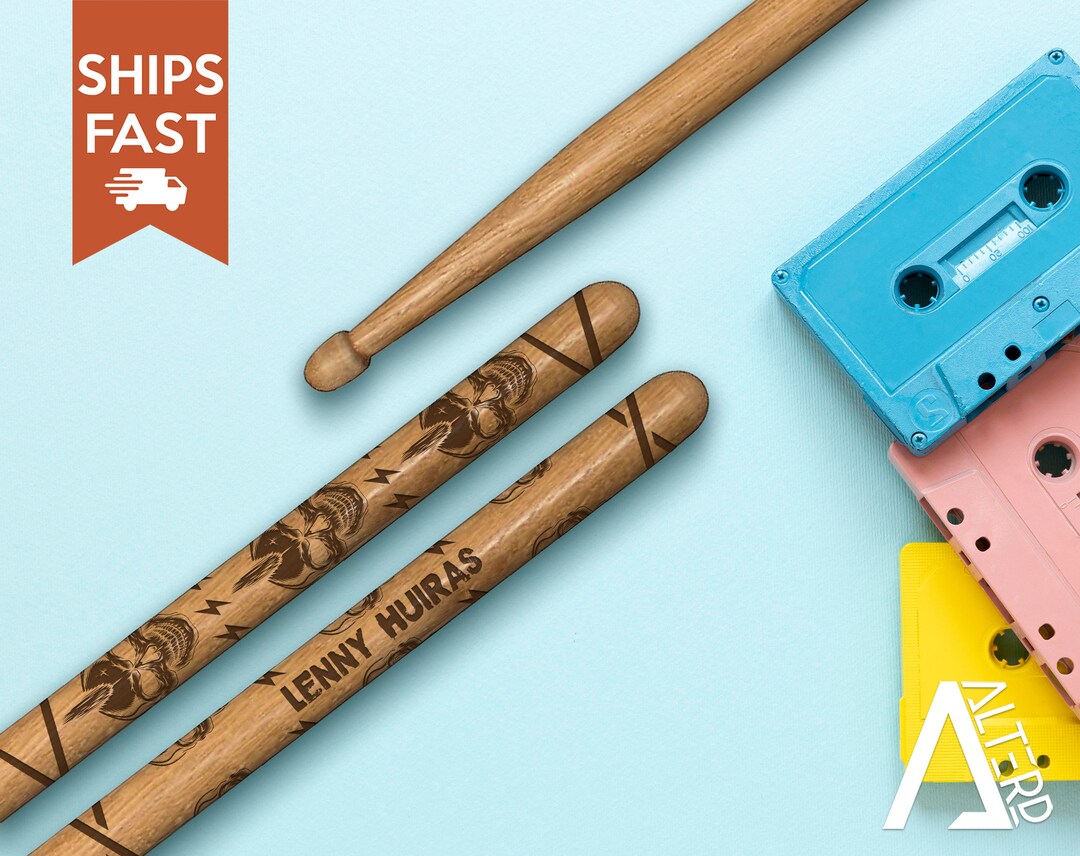 Personalized Drumsticks Custom Drum Sticks Free Shipping Etsy