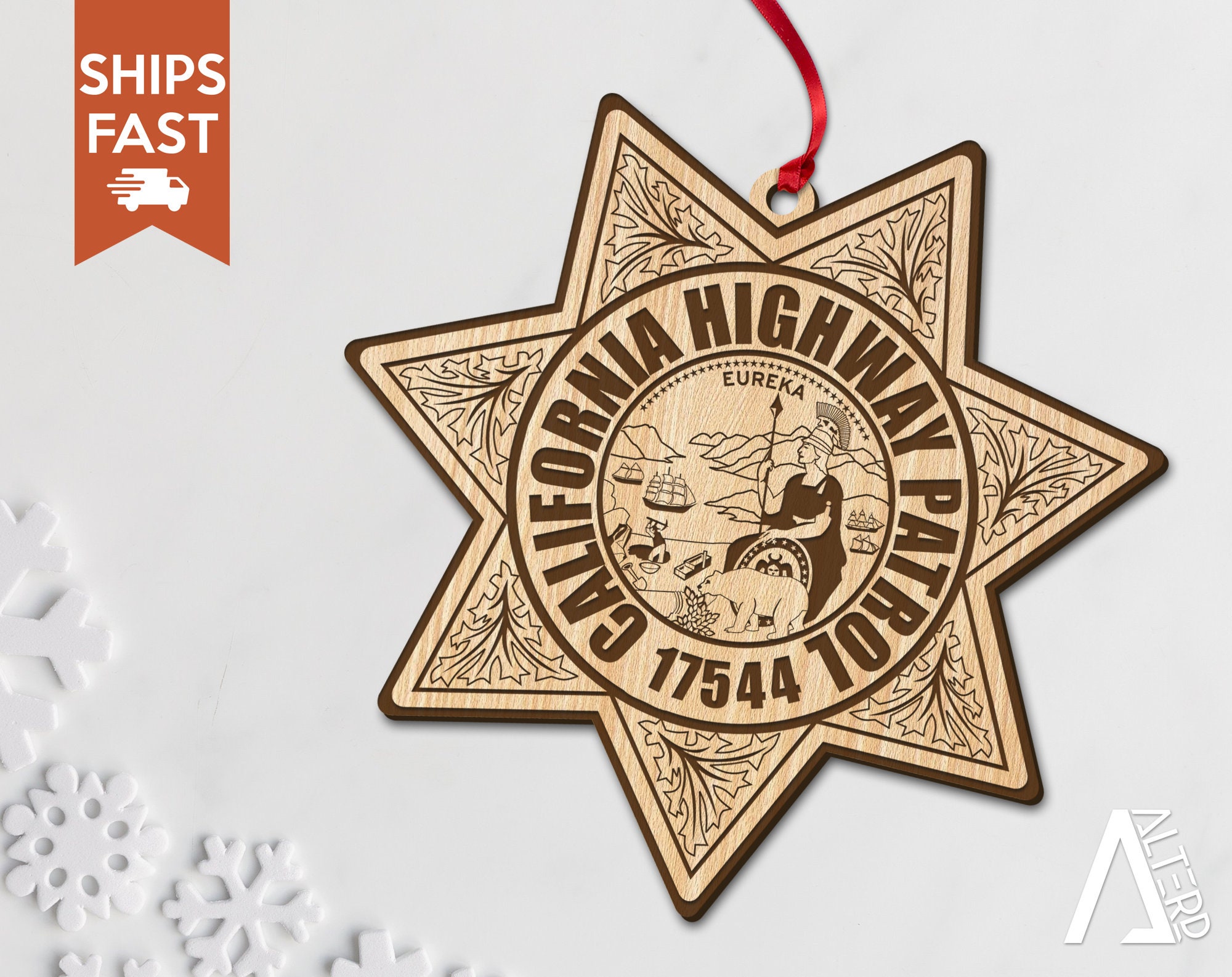 CHP California Highway Patrol Trooper Police Officer Badge Personalized ...