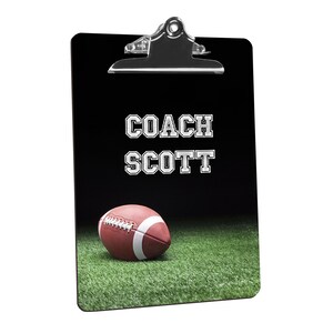 Football Coach Gift, Assistant Coach gifts, Custom Clipboard End of Season Thank You Present, Coach Appreciation, image 2