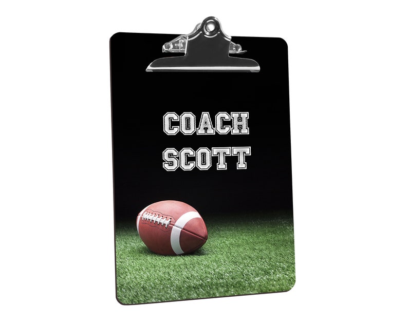 Football Coach Gift, Assistant Coach gifts, Custom Clipboard End of Season Thank You Present, Coach Appreciation, image 2