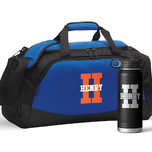 Monogram Sports Gym Duffel Bag Personalized Overnight Bag Gift for Him Mens Workout Bag for Athlete Personal Trainer | FREE SHIPPING zdjęcie 12