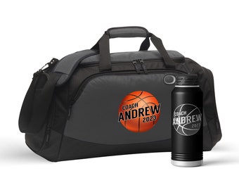 Basketball Coach Gift Personalized Basketball Coach Bag Coach Water Bottle End of Season Basketball Gift Thank You Coach Gift from Team