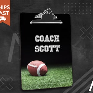 Football Coach Gift, Assistant Coach gifts, Custom Clipboard End of Season Thank You Present, Coach Appreciation, image 3