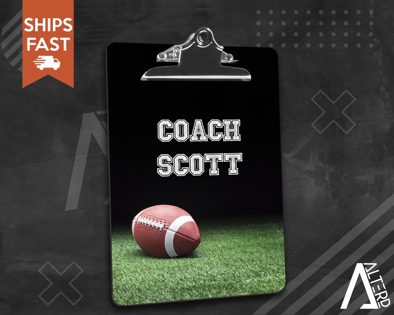 Football Coach Gift, Assistant Coach gifts, Custom Clipboard End of Season Thank You Present, Coach Appreciation, image 3