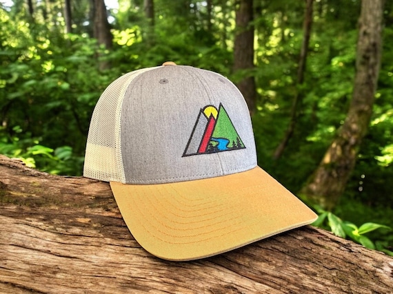 Mountain Trucker Hat Pacific Northwest Hat PNW Gifts Outdoor Hats for Men Nature Hat Outdoor Lifestyle