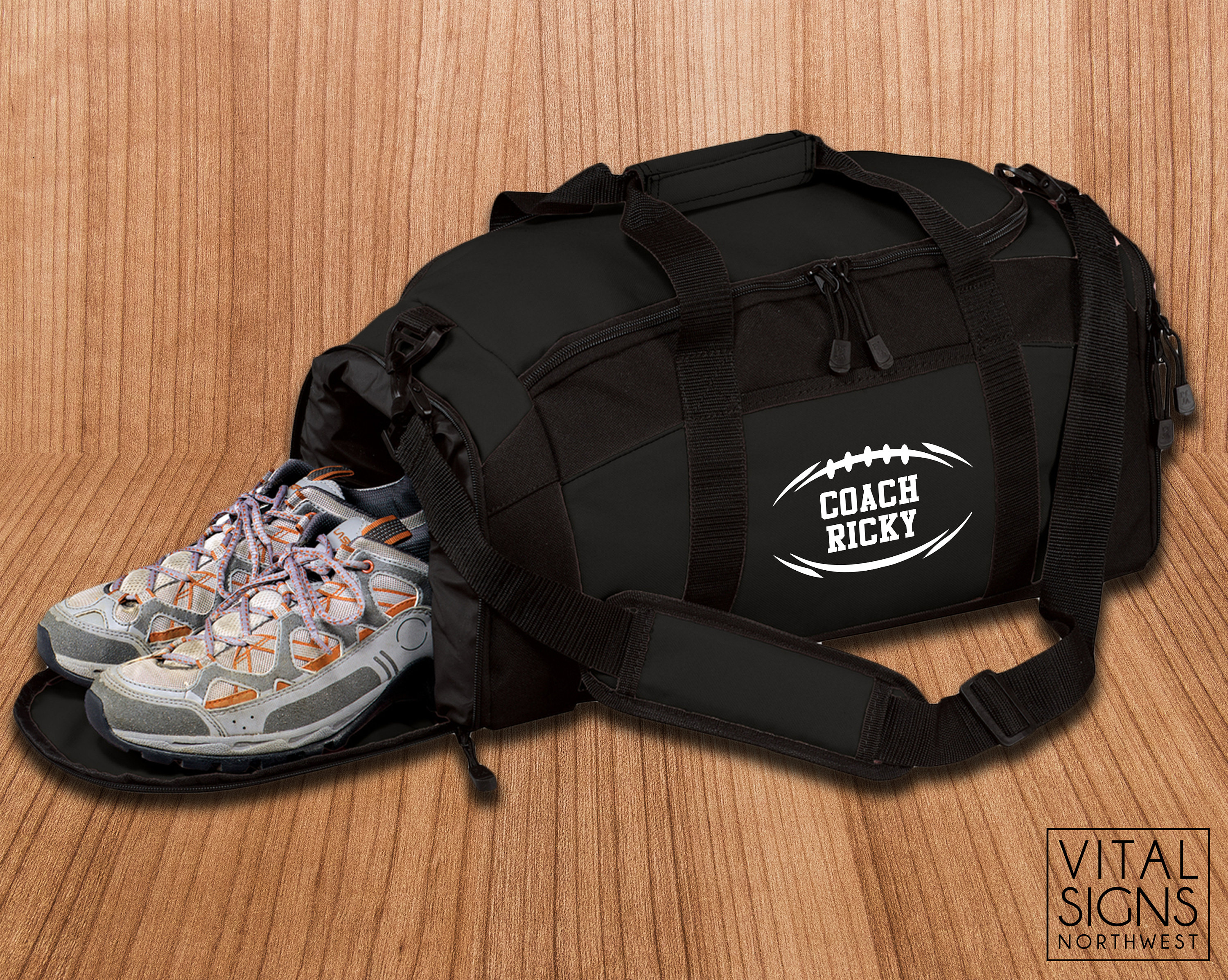 Football coach gift Football Gifts Football Coach Gym Bag Etsy