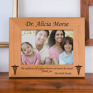 Thank You Gift for Doctor Personalized Picture Frame Doctor Appreciation Gift Doctor Retirement Gift Physician Gifts Personalized Dr Gifts