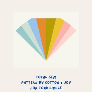 Quilt Kit for Toad Circle: Total Gem Throw Size Kit #1 - No Pattern Included