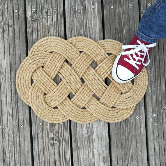 Rustic Jute Rope Door mat 19 x 12 inches. Best for indoor or Etsy