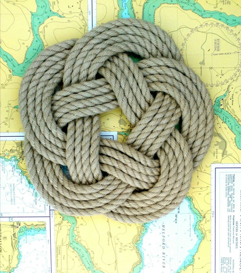 Nautical Rope Table Mat Woven Mat Beach Decor Coastal Style Etsy