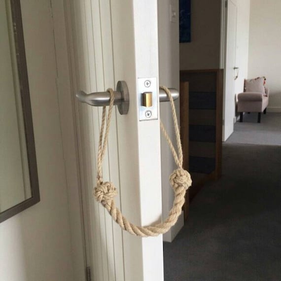 Nautical Door Stop Door Silencer Prevents Doors Slamming Shut And Trapping Fingers In Breezy Beach Homes Mini Curtain Tie