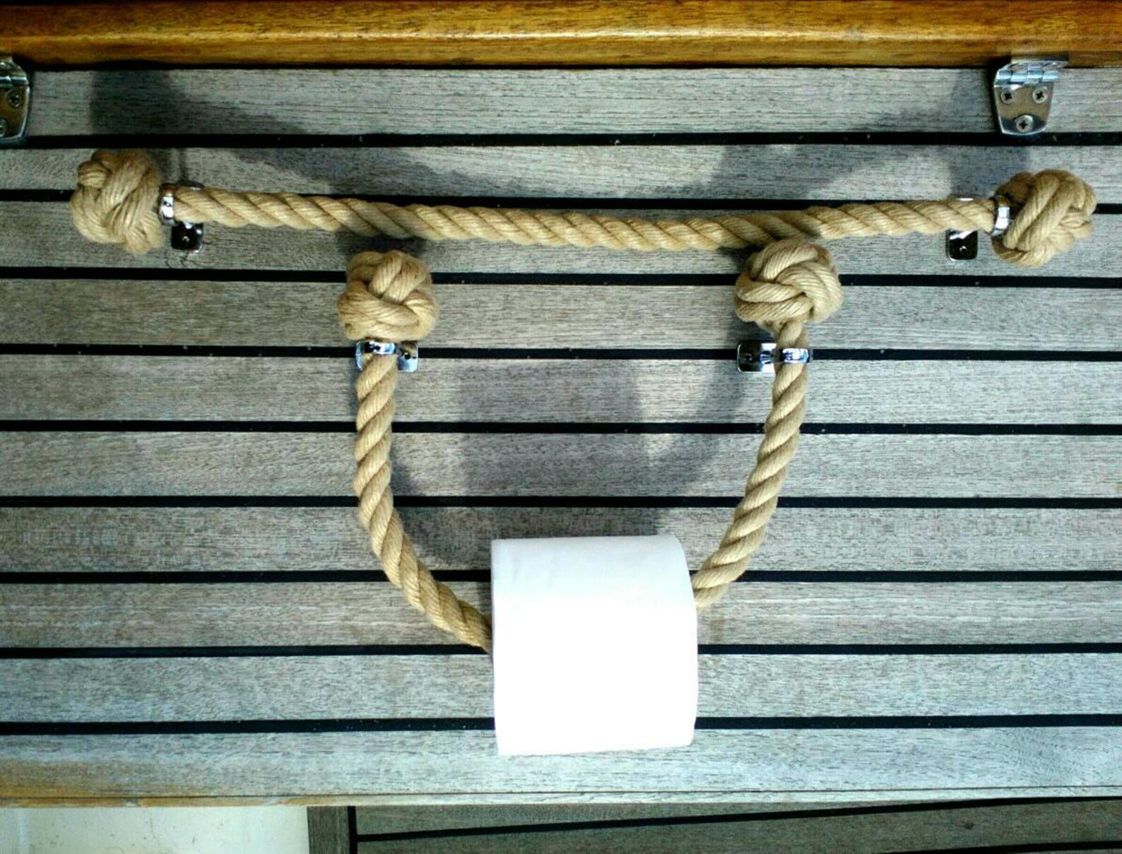 Nautical Bathroom Set. Rope Towel Rail and Toilet Paper Etsy UK