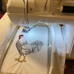 Nana's Kitchen Embroidered Hand Towel with Farm Chicken image 4