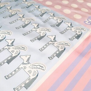 GOD gives strength Pegasus stripe print 90cm square satin silk scarf | Christian birthday | Baptism gift | Gospel gift | bible verse scarf