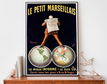 Cartel publicitario vintage, impresión francesa Art Nouveau, cartel de Leonetto Cappiello