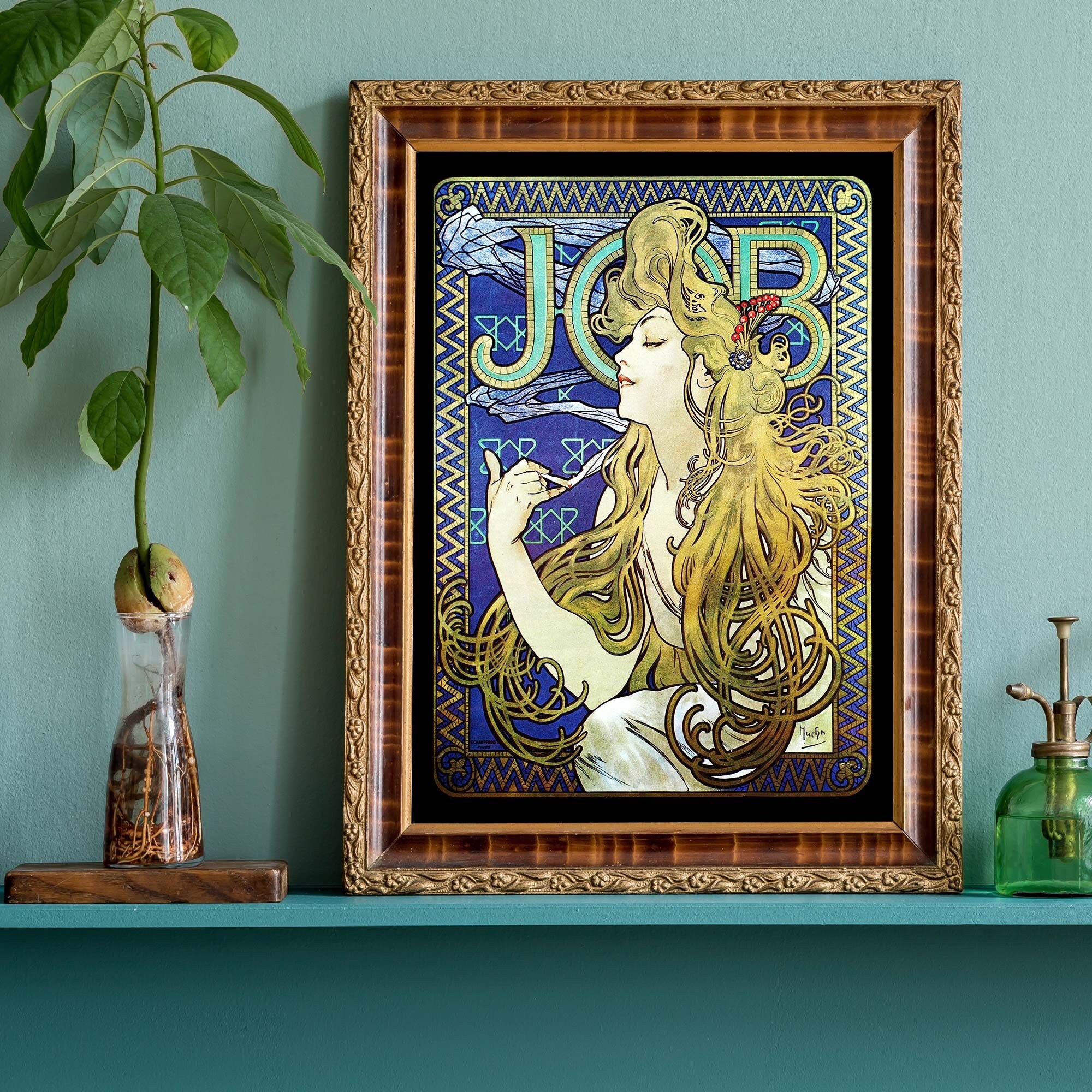 Alphonse Mucha JOB シルクスクリーン版画 Job (1896) by Alphonse Mucha | Master's Gaze