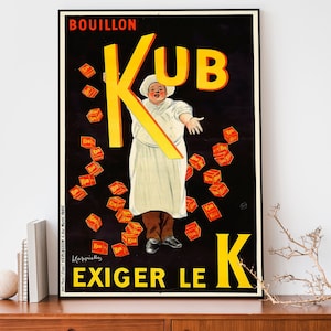 Vintage Food & Drink Print, Restaurant Wall Art, Art Nouveau French Print, Leonetto Cappiello Advertisement Poster