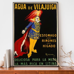 Vintage Food & Drink Poster Print, Restaurant Wall Art, Art Nouveau French Print, Leonetto Cappiello Advertisement Poster
