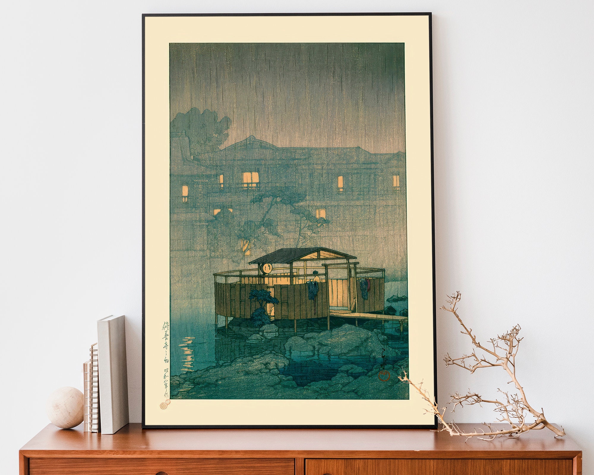 版画 Chiara Kawase Hasui Art Woodblock Print | Japandi Zen Wall Decor