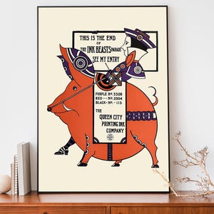 Vintage Werbeplakat | Retro Werbeposter | Grafikdesign-Wandkunst | Trendy Wohnkultur