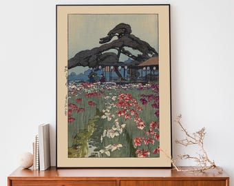 吉田博作「堀切菖蒲園」｜日本の木版画｜ジャパンディ・インテリア