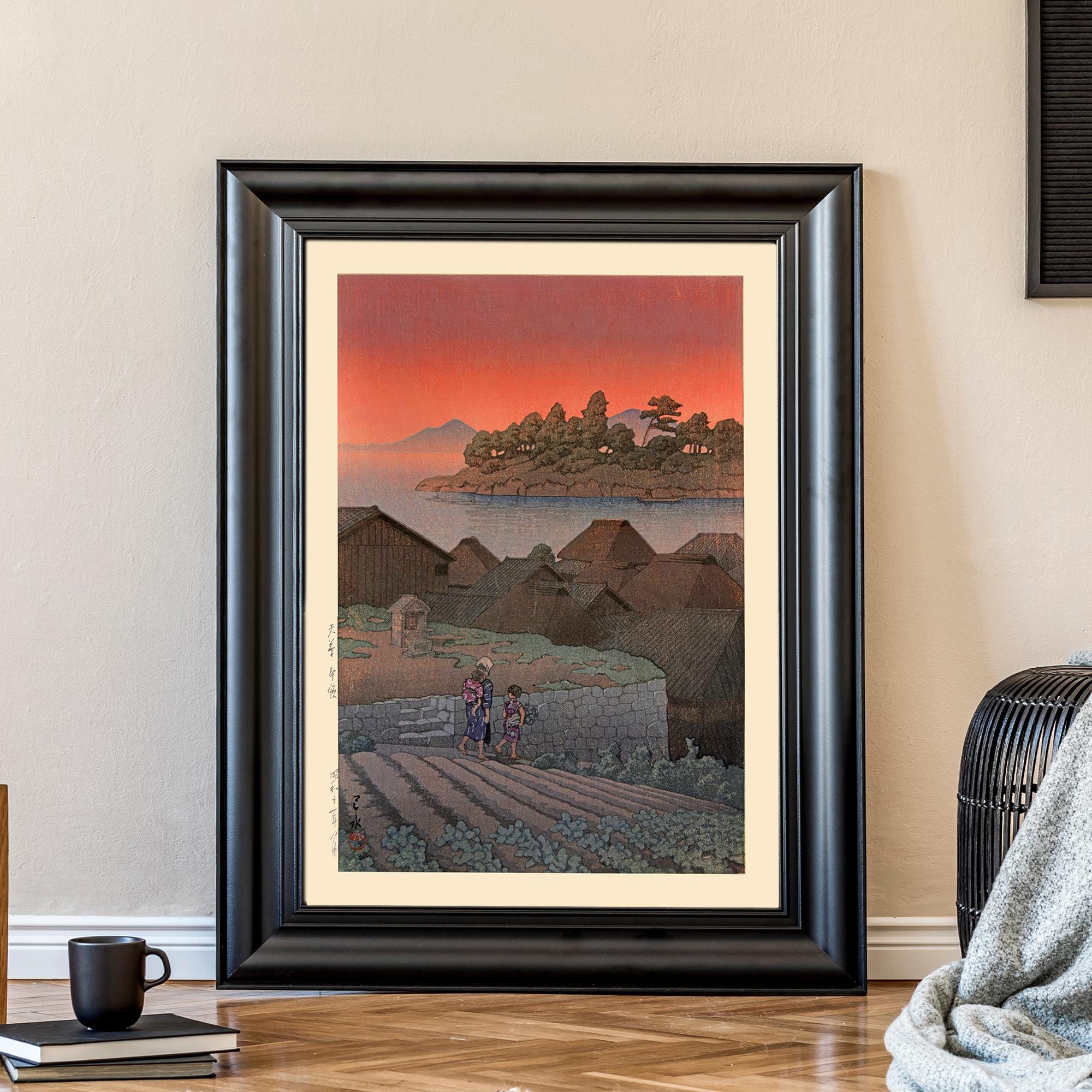 Kawase Hasui Amakusa Print – Vintage Japanese Woodblock Art - Etsy