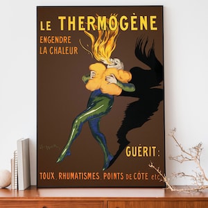 Leonetto Cappiello Vintage Art Print, Le Thèrmogène Combat Toux Vintage Print, Art Nouveau French Print