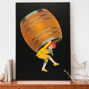 Vintage Cognac Pellisson Leonetto Cappiello Poster, Art Nouveau French Print, Retro Alcohol Advertisement