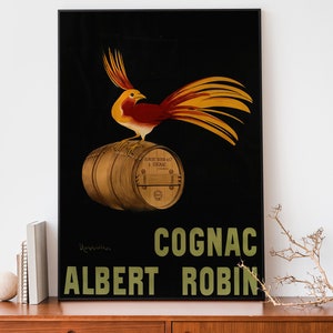 Vintage Alcohol Poster, Leonetto Cappiello Wall Art, Art Nouveau French Print, Cognac Advertisement