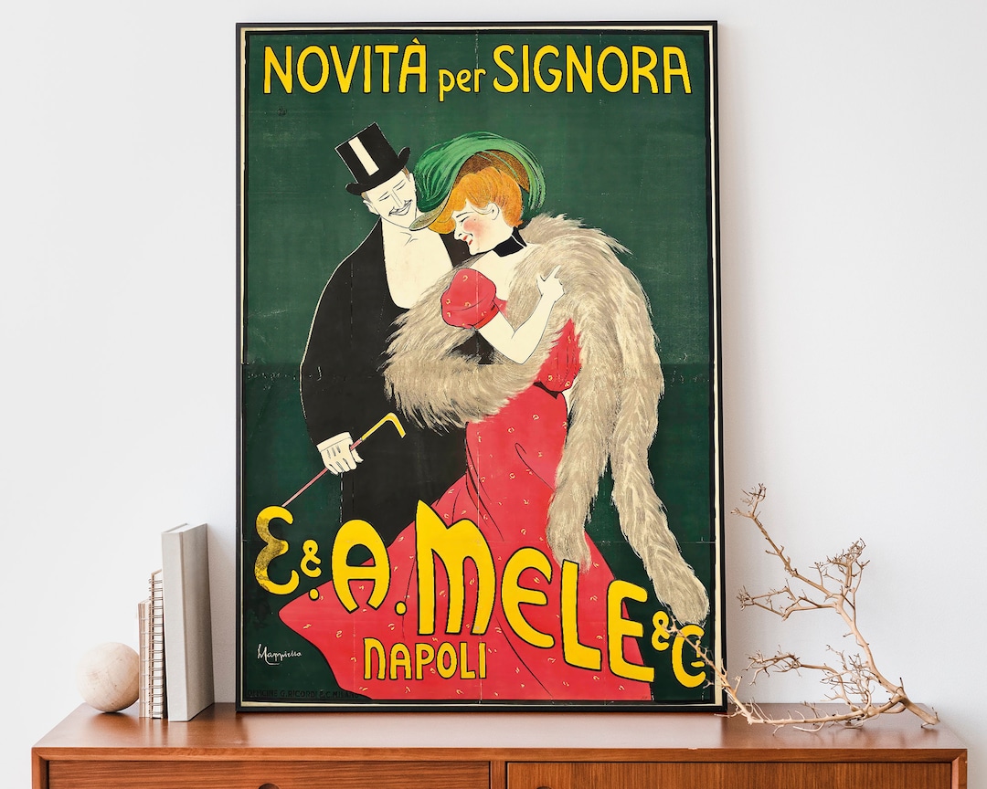 Vintage Leonetto Cappiello Poster, Retro Italian Advertising Print