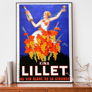 Vintage Essen & Trinken Poster, Jugendstil Französischer Druck, Retro Werbeposter, Cooles Poster, Geschenk Küche