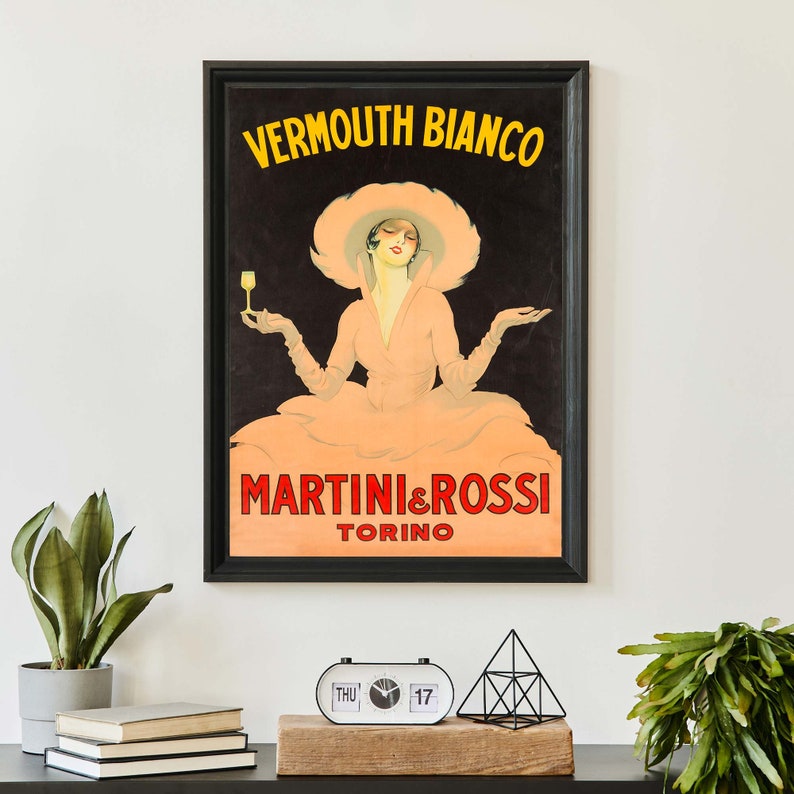 Vintage Poster Martini Vermouth Art Nouveau French Print Etsy