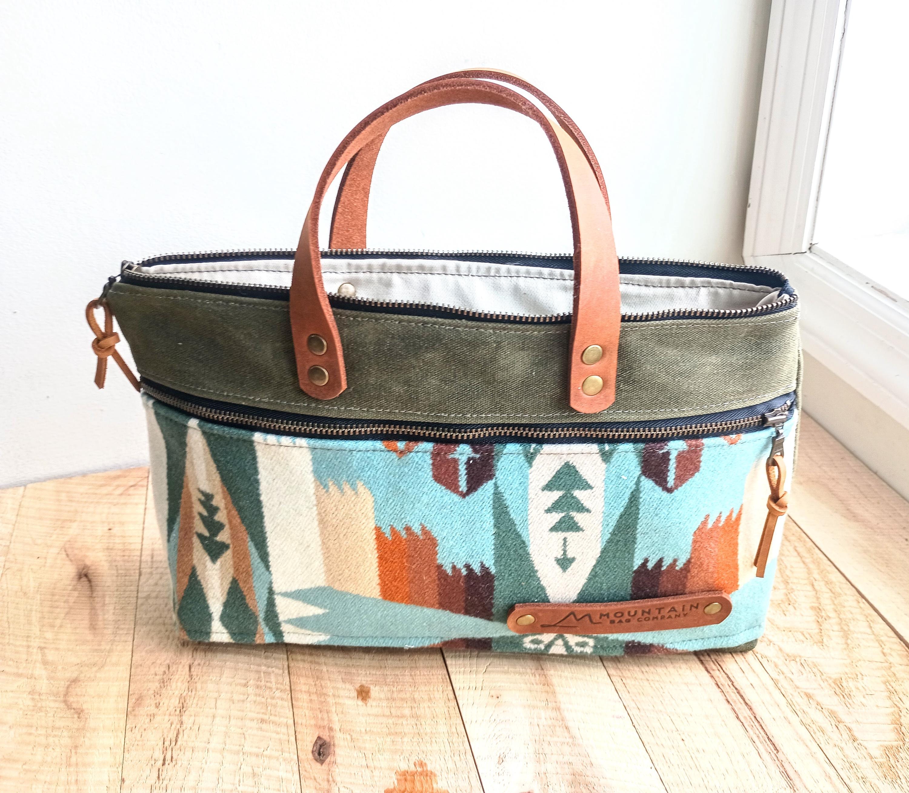 Leather and Pendleton Bag - Etsy