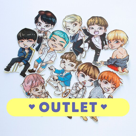 Bts Bts Stickers Bts Journal Bts Fire Blood Sweat Etsy