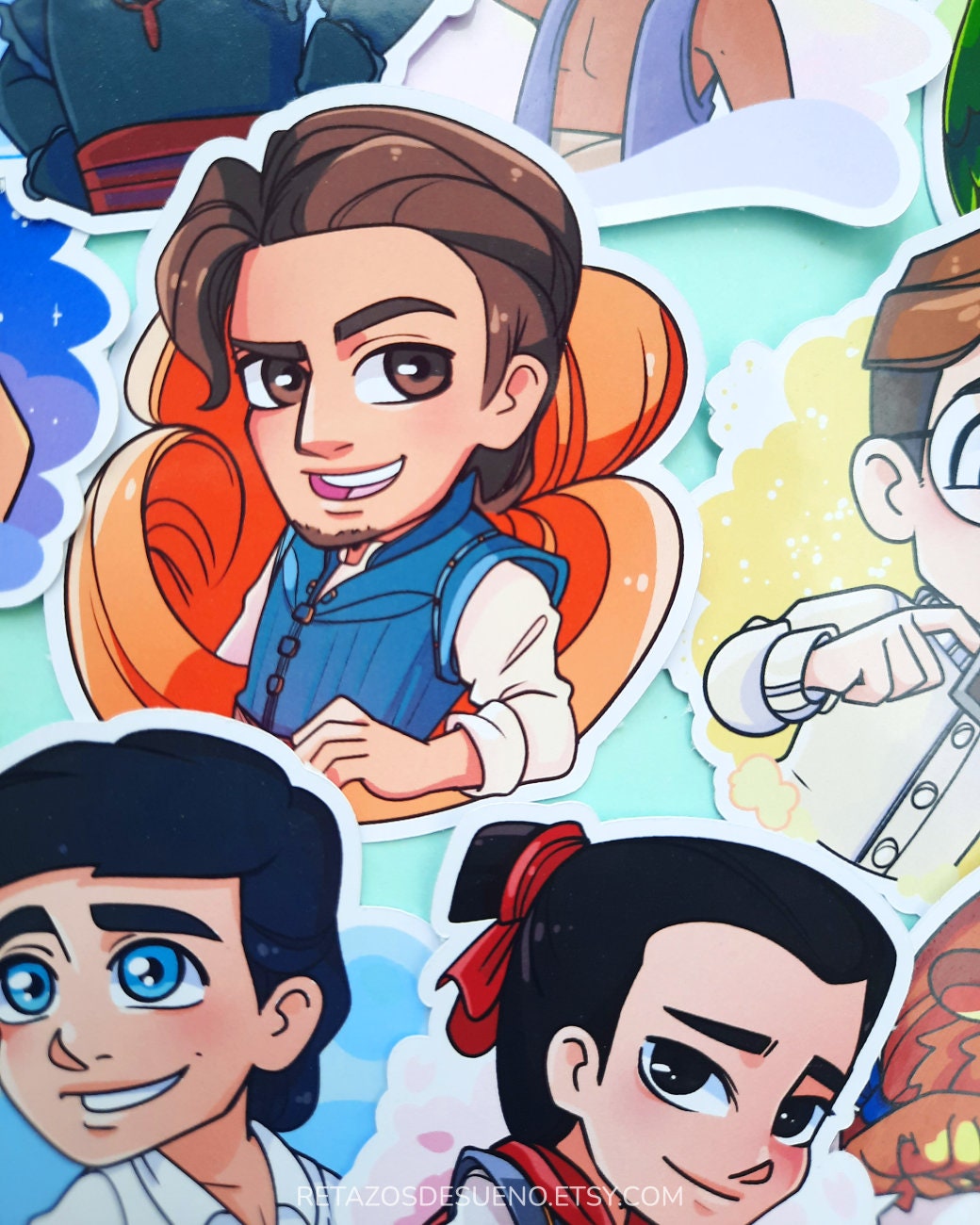 Disney Princess Sticker, Frozen Atlantis Aladdin Hercules Stickers ...