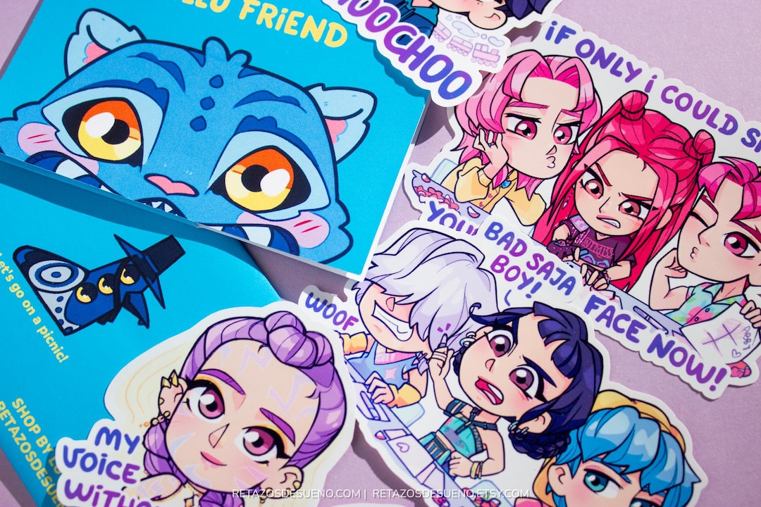 K-POP デーモンハンターステッカー、ルミ・ジヌ・ゾーイ・ミラ