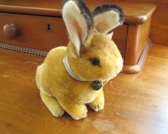 Vintage Steiff Bunny, Mohair Stuffed Animal, German toy, No ID, Vintage Steiff Toy, Sonny Bunny, Sonny Rabbit