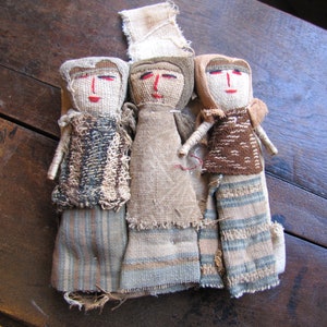 Antique Chancay, Pre-Columbian Textile Cloth Dolls, Peruvian Dolls,  Cotton Embroidery, Natural Dye, Traditional Peru Folk Art, Funeral Doll