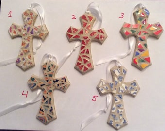 Mosaic Crosses, 4”