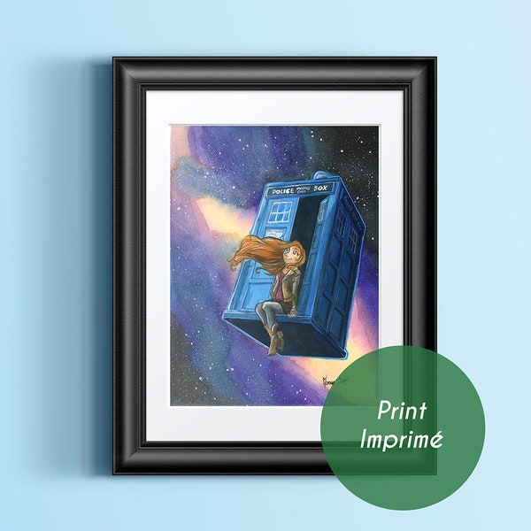 Amy Ponds Space, Doctor Tennant, geek, police phone call box, blue box, wall decoration, fantastic, movie and television