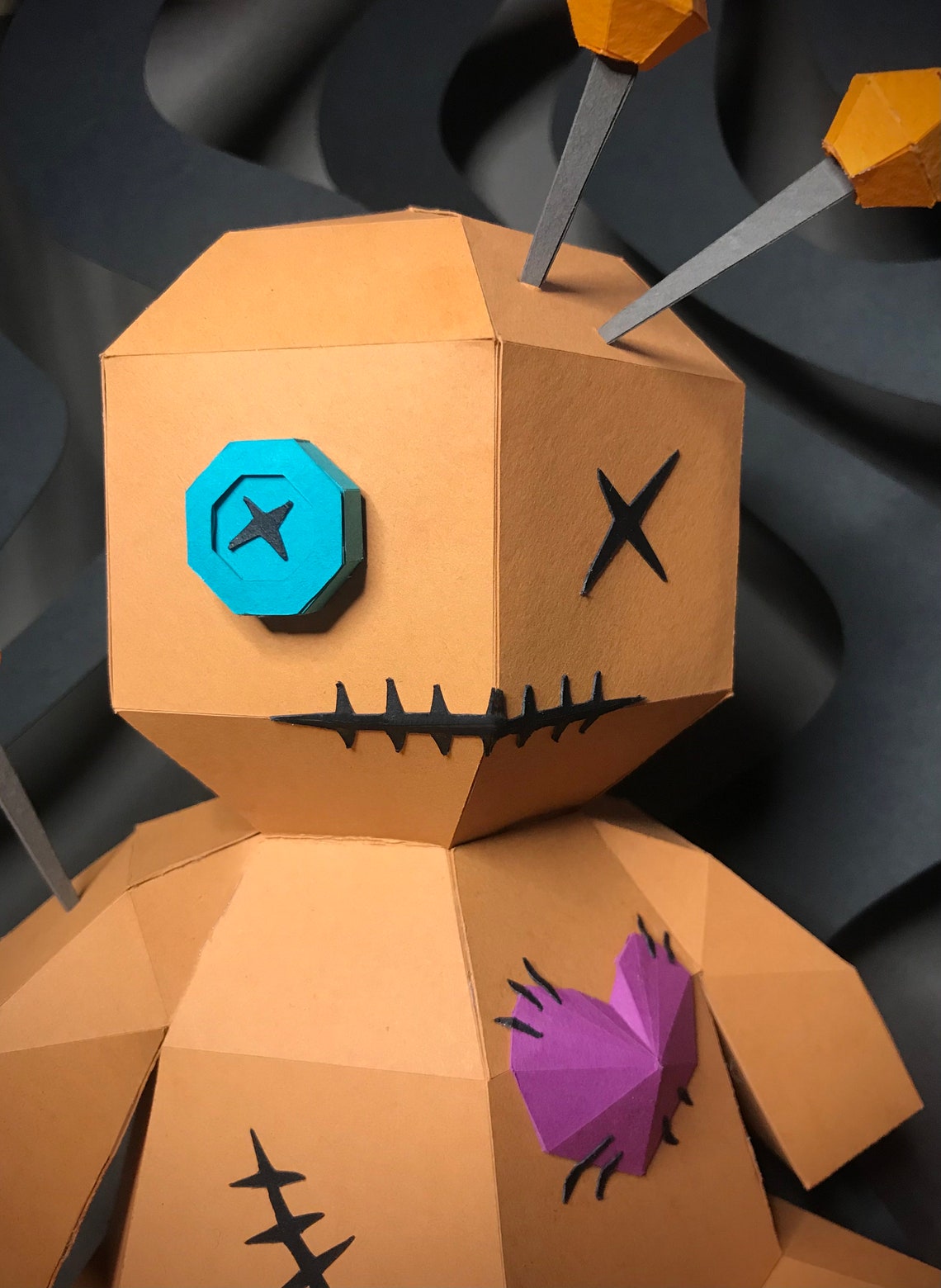 DIY Paper Craft Voodoo Doll PDF Printable Template Etsy