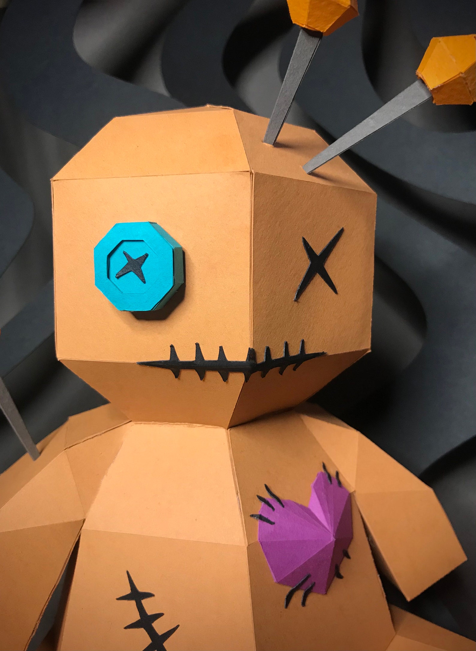 DIY Paper Craft Voodoo Doll PDF Printable Template Etsy