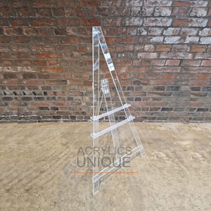 Large acrylic easel stand sign Perspex studio decor wedding party balloon art canvas picture welcome