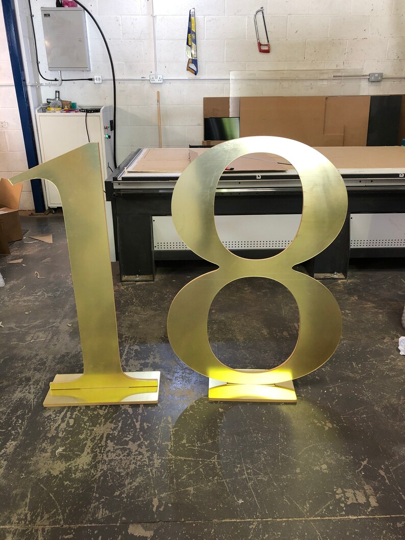 4ft LARGE Free Standing Numbers Letters Event Prop Party Etsy