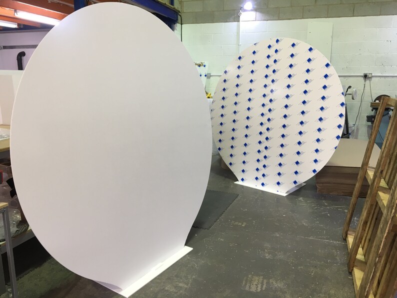 Round Acrylic Backdrop 6ft white circle back drop backdrop Etsy