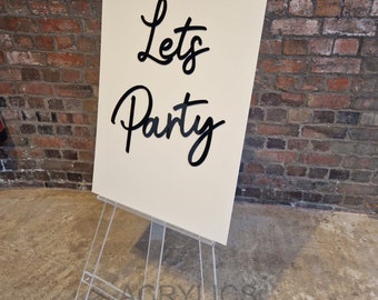 Acrylic Easel — Script Your Event